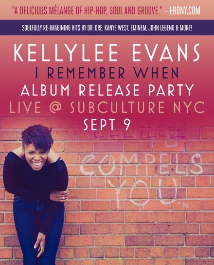 Kellylee Evans Album Release Party in NYC on Tuesday