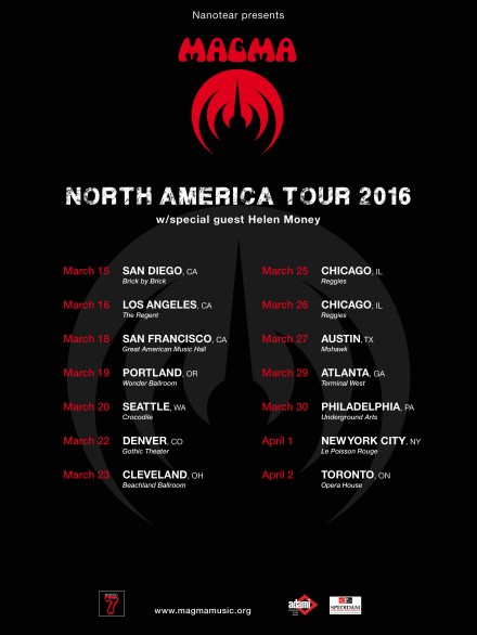 Magma Announces Tour